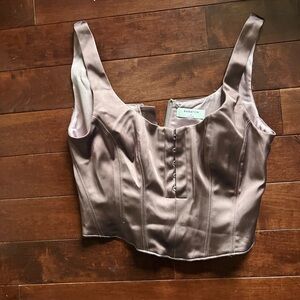 Babaton Lavender Satin Top